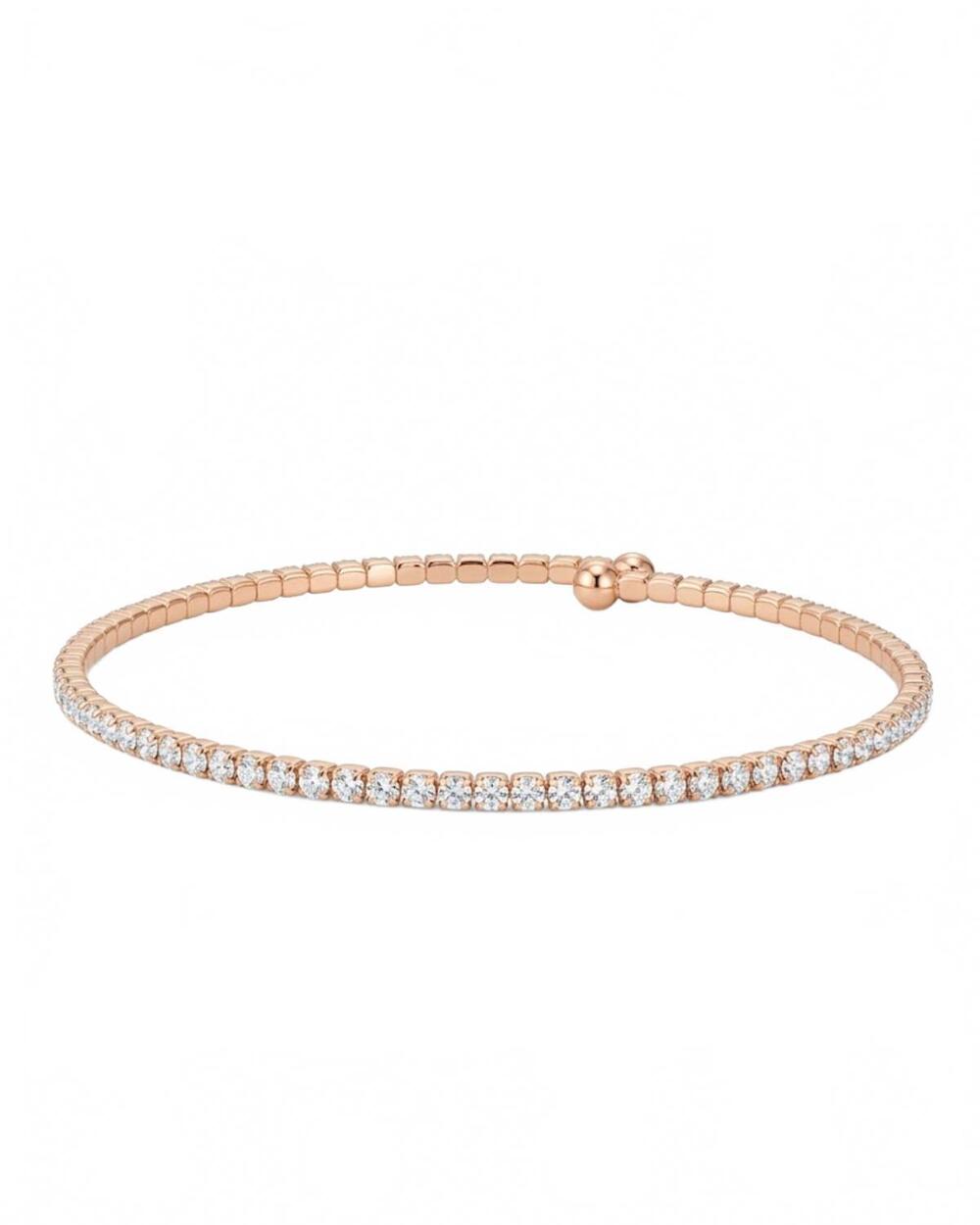NEW THEIA women's high quality cz bangle in rose gold